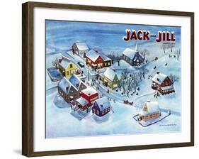 All Is Calm - Jack and Jill, January 1950-Dorothy Jones-Framed Giclee Print