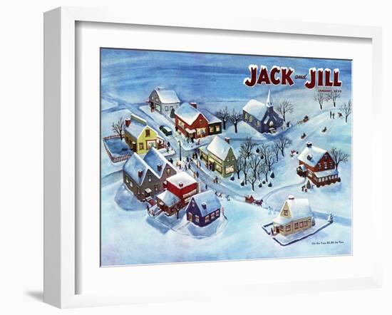 All Is Calm - Jack and Jill, January 1950-Dorothy Jones-Framed Giclee Print
