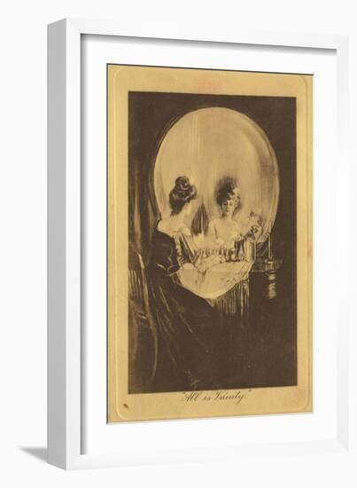 All is Vanity, c. 1900-null-Framed Giclee Print