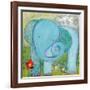 All Is Well Elephant-Wyanne-Framed Giclee Print