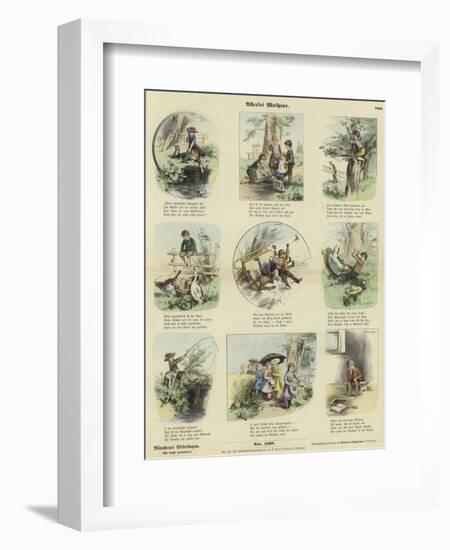 All Kinds of Mishaps-null-Framed Giclee Print