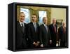 All Living Presidents and President-elect Barack Obama, January 7, 2009-null-Framed Stretched Canvas