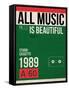 All Music is Beautiful-NaxArt-Framed Stretched Canvas