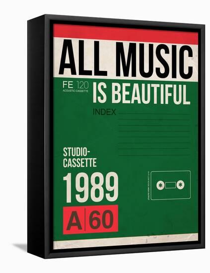 All Music is Beautiful-NaxArt-Framed Stretched Canvas