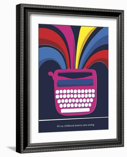 All My Childhood Dreams Were Analogue-Anthony Peters-Framed Art Print