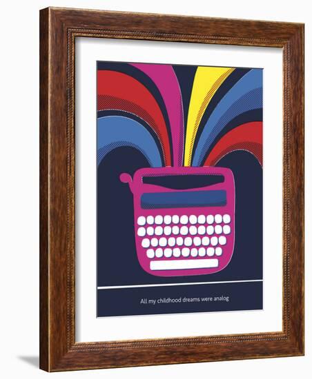 All My Childhood Dreams Were Analogue-Anthony Peters-Framed Art Print