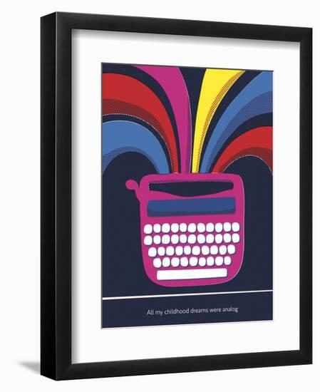 All My Childhood Dreams Were Analogue-Anthony Peters-Framed Art Print