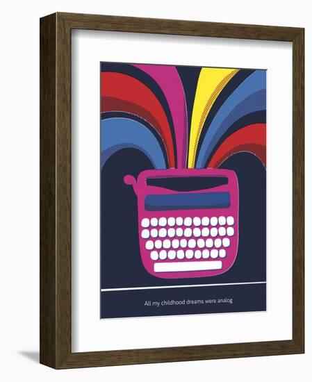 All My Childhood Dreams Were Analogue-Anthony Peters-Framed Art Print