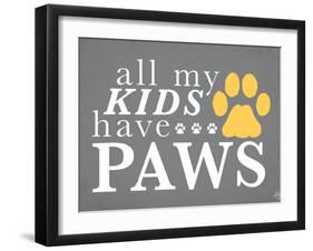 All My Kids Have Paws-Kimberly Glover-Framed Giclee Print