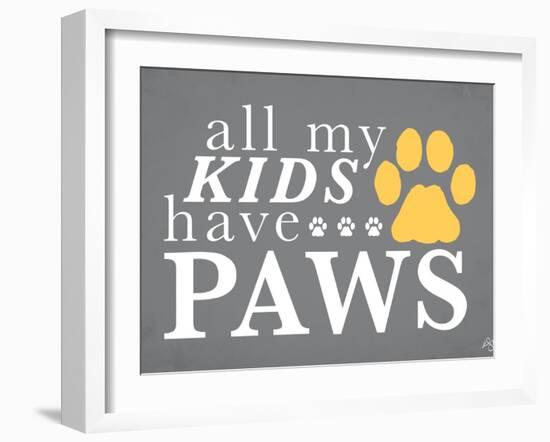 All My Kids Have Paws-Kimberly Glover-Framed Giclee Print