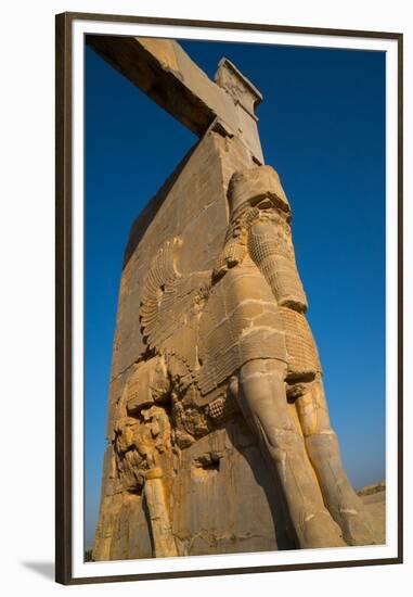 All Nations Gateway, Persepolis, UNESCO World Heritage Site, Iran, Middle East-James Strachan-Framed Premium Photographic Print