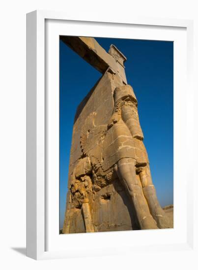 All Nations Gateway, Persepolis, UNESCO World Heritage Site, Iran, Middle East-James Strachan-Framed Photographic Print