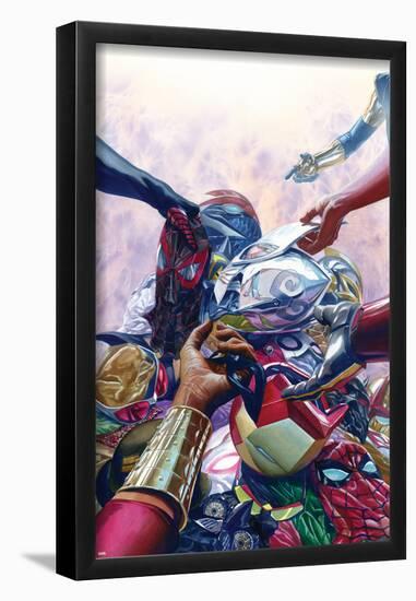 All-New, All-Different Avengers No. 8 Cover Art Featuring: Nova, Thor (Female), Falcon Cap and More-Alex Ross-Framed Poster