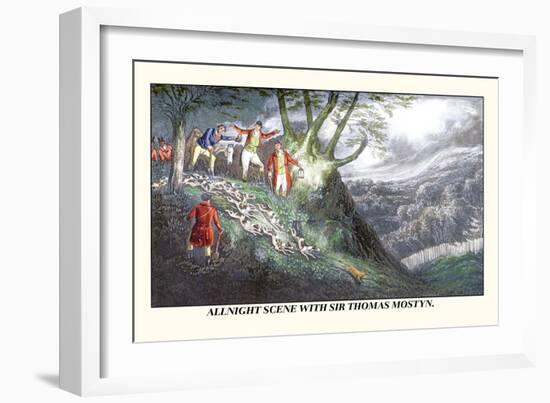 All Night Hunt with Sir Thomas Mostyn-Henry Thomas Alken-Framed Art Print