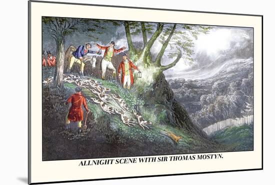 All Night Hunt with Sir Thomas Mostyn-Henry Thomas Alken-Mounted Art Print