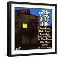 All Night Long They Play The Blues at the Galaxy Hotel-null-Framed Art Print