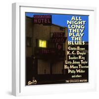 All Night Long They Play The Blues at the Galaxy Hotel-null-Framed Art Print