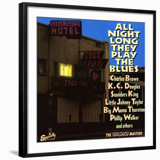 All Night Long They Play The Blues at the Galaxy Hotel-null-Framed Art Print