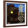 All Night Long They Play The Blues at the Galaxy Hotel-null-Framed Art Print