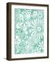 All over Florals 2 - Emerald Green-Megan Aroon Duncanson-Framed Giclee Print