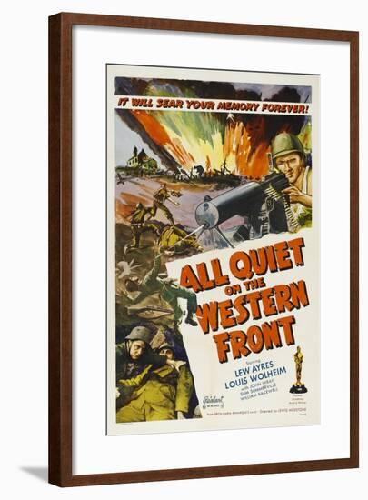 All Quiet On the Western Front, 1930, Directed by Lewis Milestone-null-Framed Giclee Print