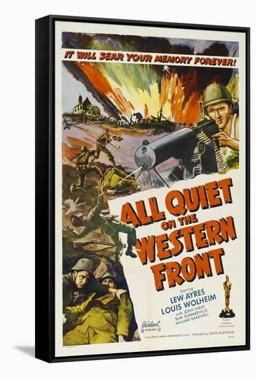 All Quiet On the Western Front, 1930, Directed by Lewis Milestone-null-Framed Stretched Canvas