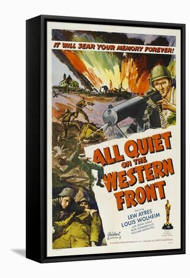 All Quiet On the Western Front, 1930, Directed by Lewis Milestone-null-Framed Stretched Canvas