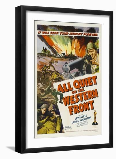 All Quiet On the Western Front, 1930, Directed by Lewis Milestone-null-Framed Giclee Print