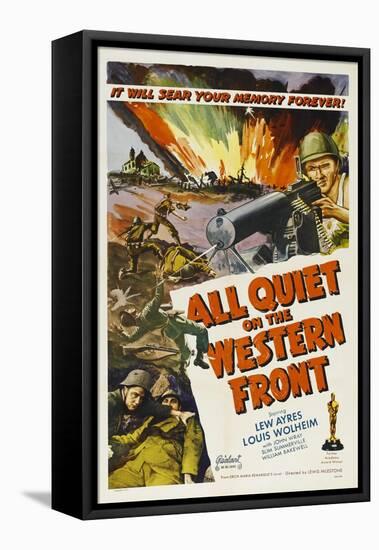 All Quiet On the Western Front, 1930, Directed by Lewis Milestone-null-Framed Stretched Canvas