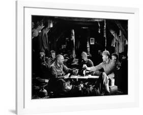 "All quiet on the western front" by Lewis Milestone Louis Volheim and Lew Ayers, 1930 (b/w photo)-null-Framed Photo