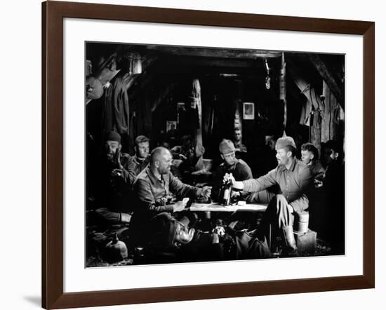 "All quiet on the western front" by Lewis Milestone Louis Volheim and Lew Ayers, 1930 (b/w photo)-null-Framed Photo