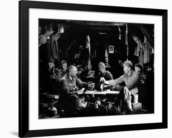 "All quiet on the western front" by Lewis Milestone Louis Volheim and Lew Ayers, 1930 (b/w photo)-null-Framed Photo