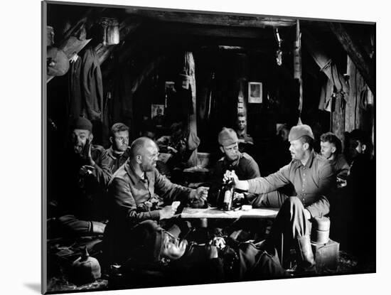 "All quiet on the western front" by Lewis Milestone Louis Volheim and Lew Ayers, 1930 (b/w photo)-null-Mounted Photo
