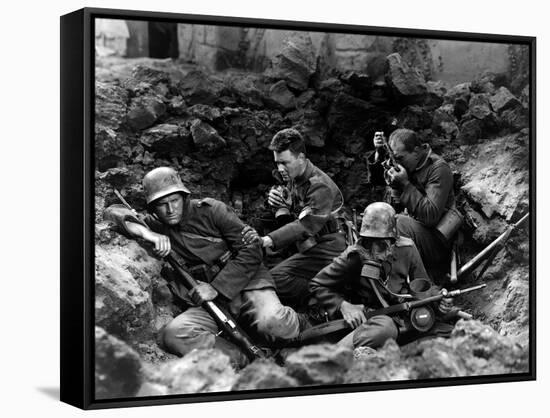 ALL QUIET ON THE WESTERN FRONT by Lewis Milestone with Ben Alexander, Lew Ayres, Louis Wolheim, 193-null-Framed Stretched Canvas