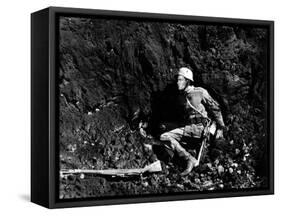 "All quiet on the western front" by Lewis Milestone with Lew Ayres, 1930 (b/w photo)-null-Framed Stretched Canvas