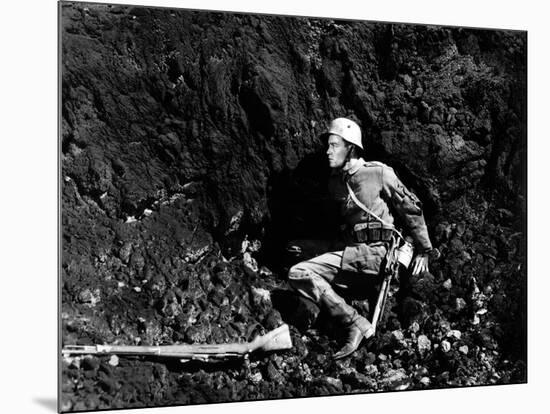 "All quiet on the western front" by Lewis Milestone with Lew Ayres, 1930 (b/w photo)-null-Mounted Photo