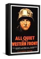 All Quiet on the Western Front, Lew Ayres, 1930-null-Framed Stretched Canvas