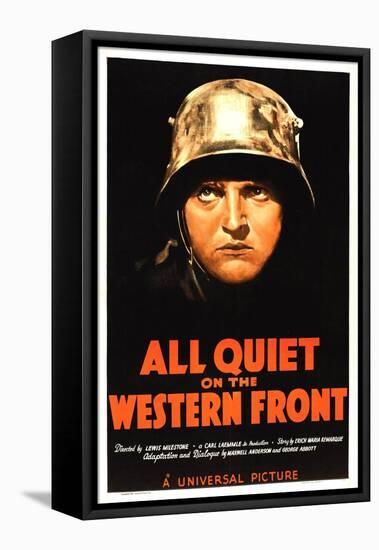 All Quiet on the Western Front, Lew Ayres, 1930-null-Framed Stretched Canvas