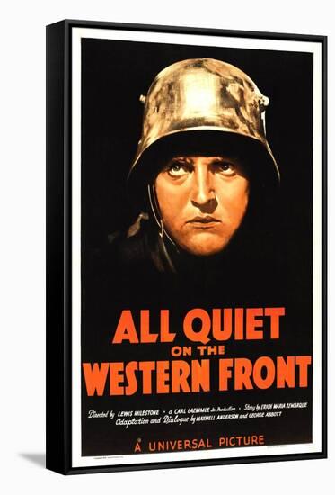 All Quiet on the Western Front, Lew Ayres, 1930-null-Framed Stretched Canvas