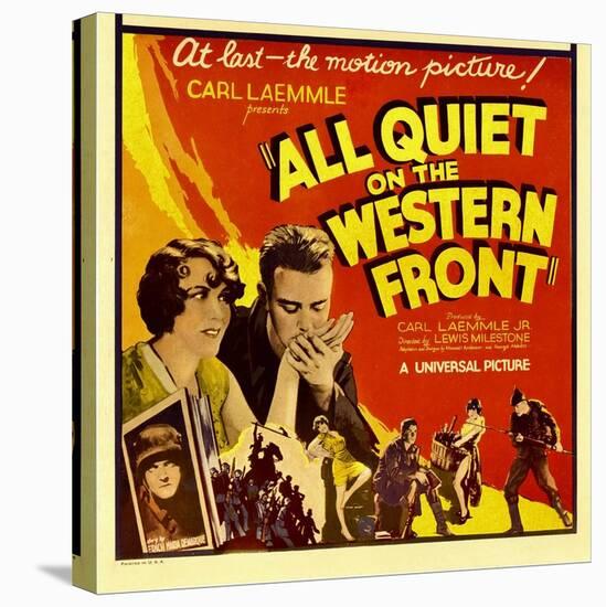 All Quiet on the Western Front, Lew Ayres, 1930-null-Stretched Canvas