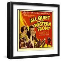 All Quiet on the Western Front, Lew Ayres, 1930-null-Framed Art Print