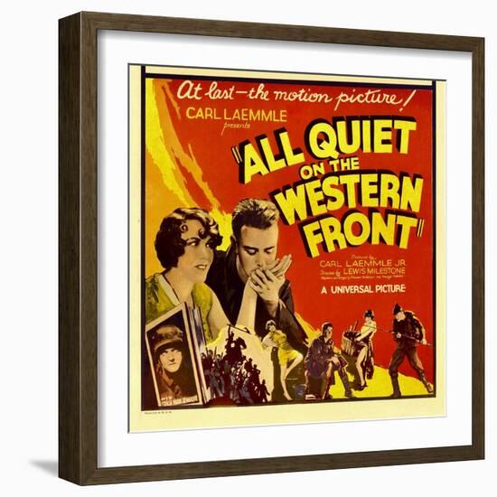 All Quiet on the Western Front, Lew Ayres, 1930-null-Framed Art Print