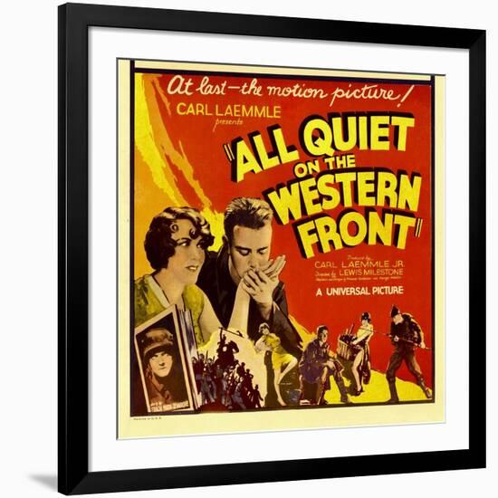 All Quiet on the Western Front, Lew Ayres, 1930-null-Framed Art Print