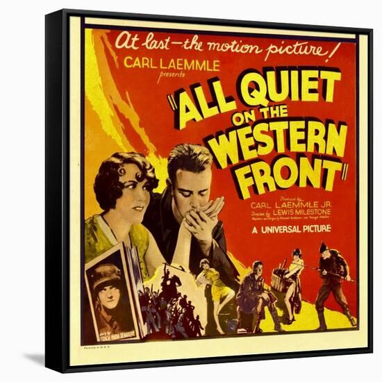 All Quiet on the Western Front, Lew Ayres, 1930-null-Framed Stretched Canvas