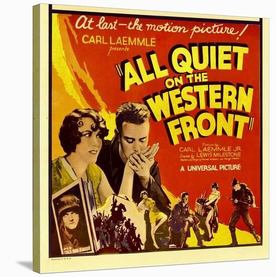 All Quiet on the Western Front, Lew Ayres, 1930-null-Stretched Canvas