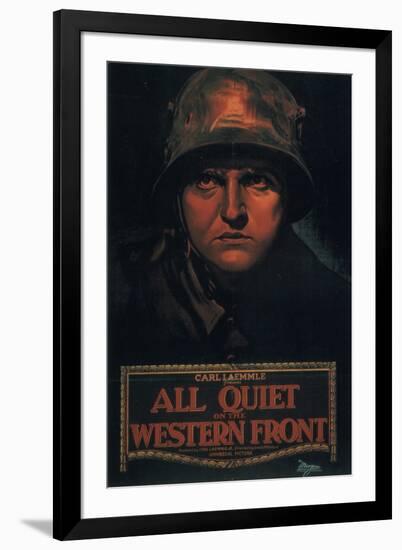 All Quiet on the Western Front Movie Louis Wolheim Lew Ayres-null-Framed Art Print