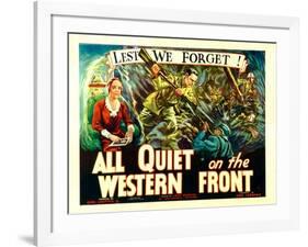 All Quiet on the Western Front, Poster Art, 1930-null-Framed Art Print