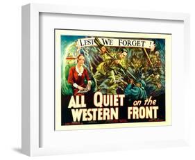 All Quiet on the Western Front, Poster Art, 1930-null-Framed Art Print