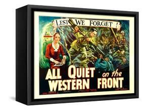 All Quiet on the Western Front, Poster Art, 1930-null-Framed Stretched Canvas