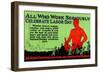 All Right Thinking Americans Are Constructive Workers-null-Framed Art Print